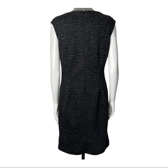 Adrienne Vitradini Sleeveles Beaded Dress Grey  Black Size 8 - Picture 5 of 6